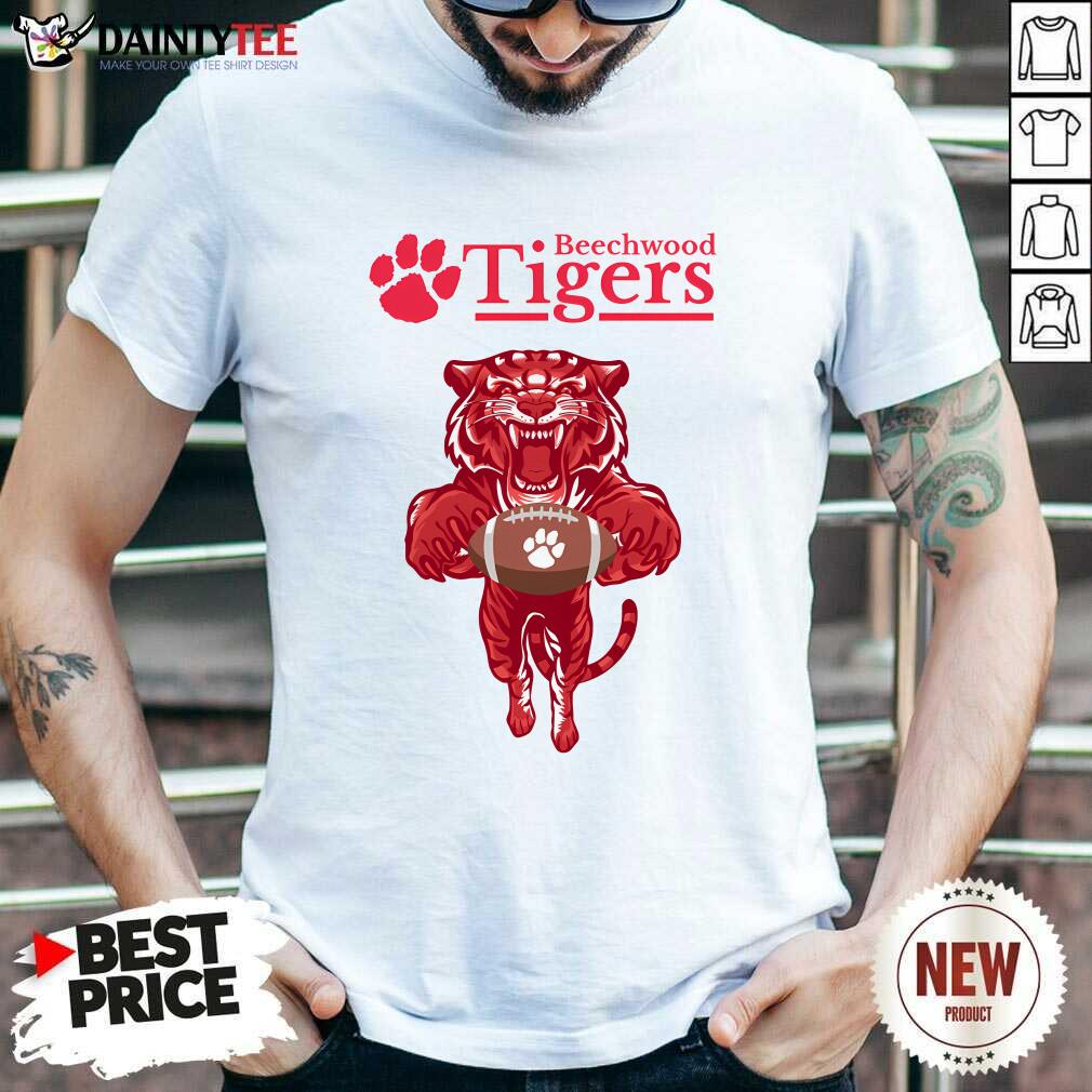 Shirt Good Beechwood Tigers Leaping Tiger Football T-Shirt