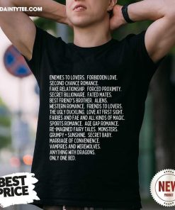 Good Bookish Romance Tropes T-Shirt