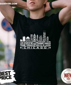 Good Chicago City Skyline Chicago Baseball Team All Time Legends T-Shirt