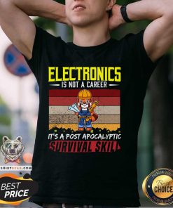 Good Cute Electrician Is Not A Career Electricity Wire T-Shirt