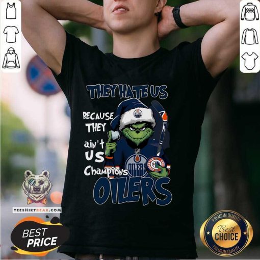 Good Grinch They Ain't Us Champions Edmonton Oilers 2024 Stanley Cup T-Shirt