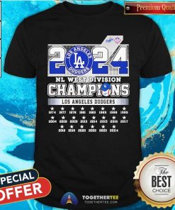 Good Los Angeles Dodgers 1974 2024 NL West Division Champions T-Shirt