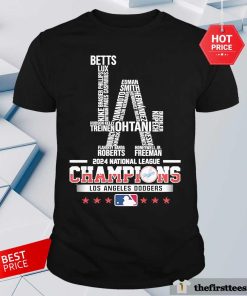 Good Los Angeles Dodgers Logo Name 2024 National League Champions T-Shirt