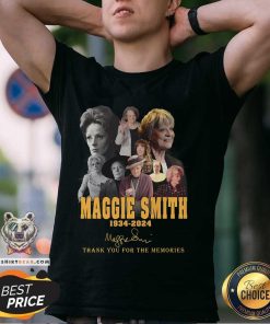 Good Maggie Smith 1934-2024 Thank You For The Memories Signature T-Shirt