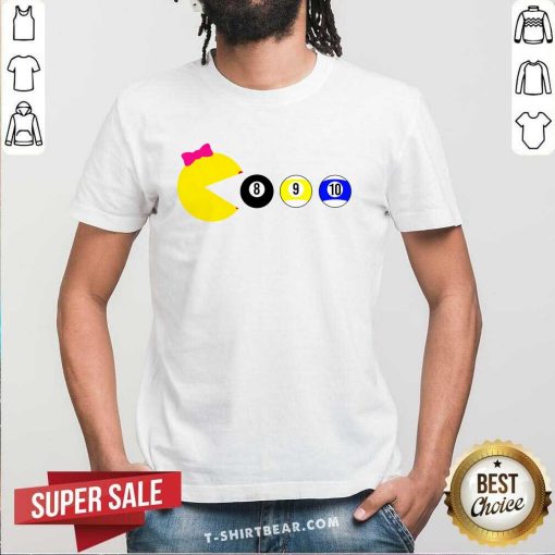 Good Mrs Nom Nom Billiards Pacman T-Shirt