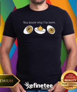 Good Thanksgiving Dinner You Know Why I'm Here Deviled Egg T-Shirt