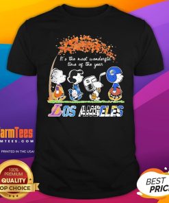 Good The Peanuts Los Angeles Sports It's The Most Wonderful Time Of The Year T-Shirt