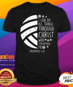 Good Volleyball I Can Do Things Bible Verse God Jesus T-Shirt