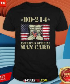Happy Dd214 Americas Man Card Veteran Day Served Flag Proud Military Family T-Shirt