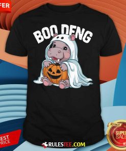 Happy Halloween Moo Deng Baby Hippo Boo Deng T-Shirt