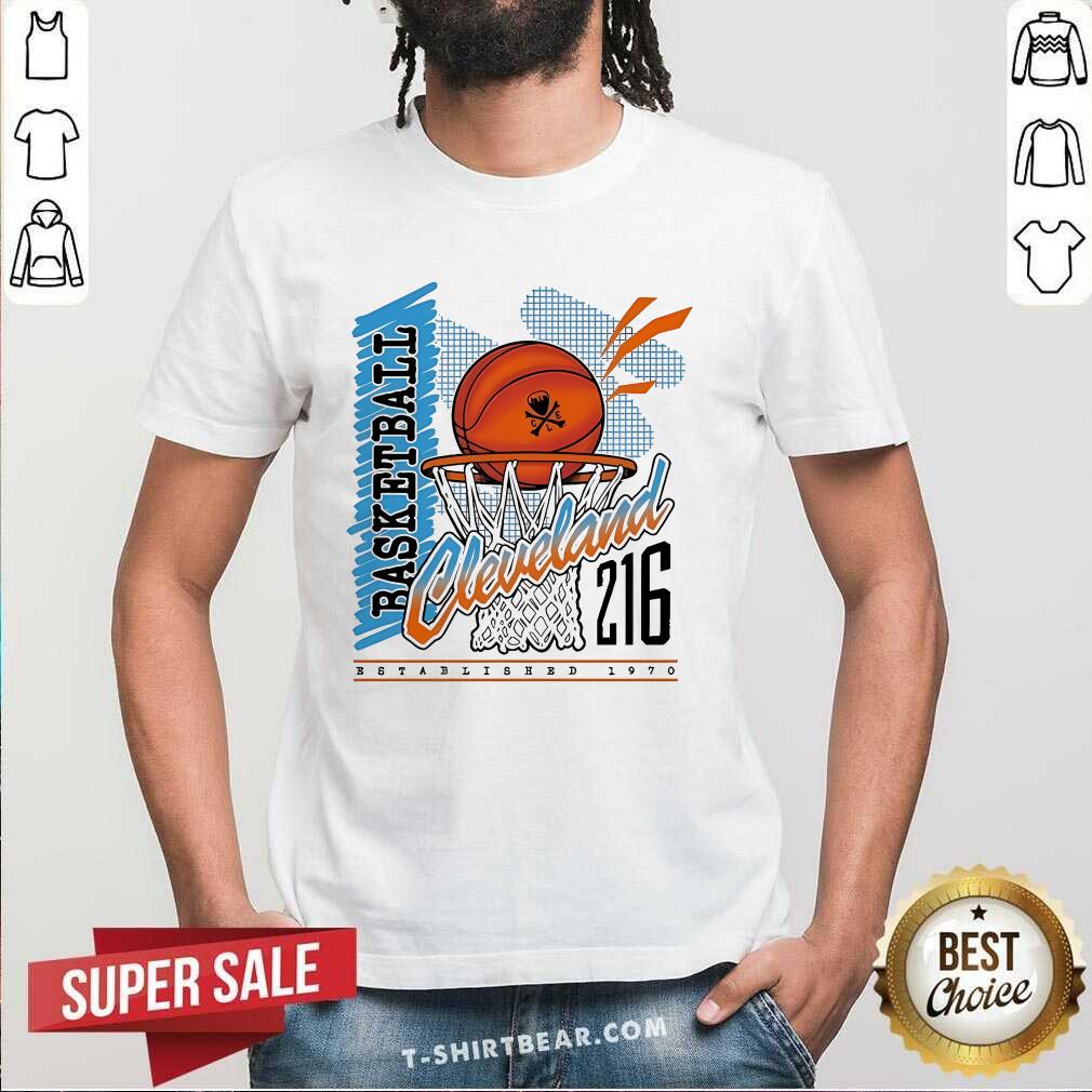 Shirt Hot Cleveland Throwback Basketball 216 Established 1970 T-Shirt