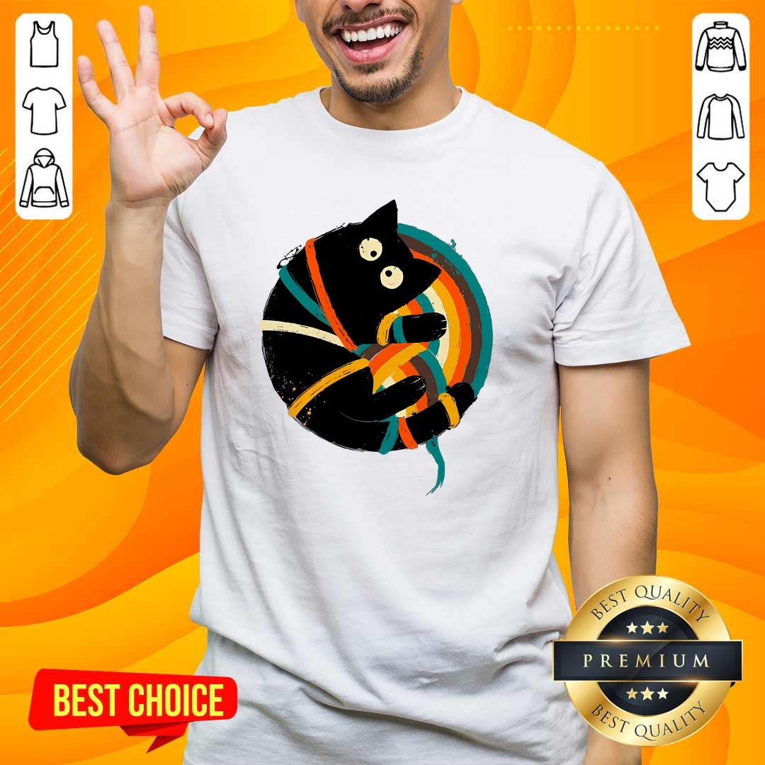 Shirt Hot Cute Yin Yang Cat T-Shirt