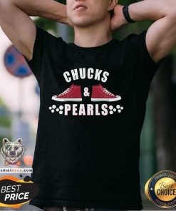 Hot Democratic Campaign Political Chucks Pearls T-Shirt