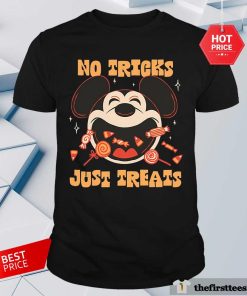 Hot Disney Mickey Mouse No Tricks Just Treats T-Shirt
