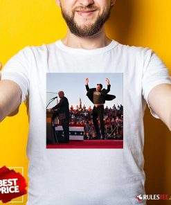 Hot Elon Musk Jumped For Trump At Butler Rally Poster T-Shirt