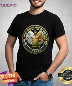 Hot Green Bay Packers Vs Dolphins 11 28 24 Match Up Lambeau Field T-Shirt
