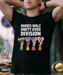 Hot Harris And Walz Love Conquers Unity Over Division T-Shirt