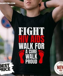 Hot HIV Awareness Red Ribbon World Aids Day Fighters T-Shirt