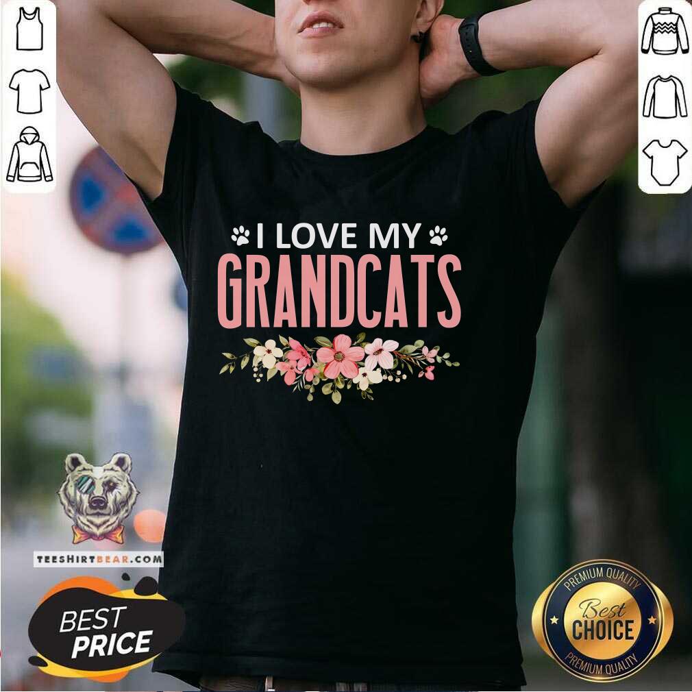 Shirt Hot I Love My Grandcats Cat Lover Granddad Grandma Grandparent T-Shirt