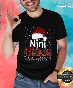 Hot Nini Claus Santa Claus Matching Family Pajamas T-Shirt
