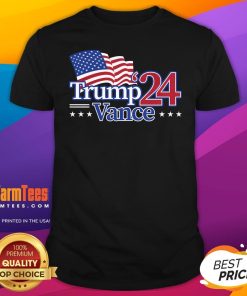 Hot Trump Vance 24 USA Flag T-Shirt