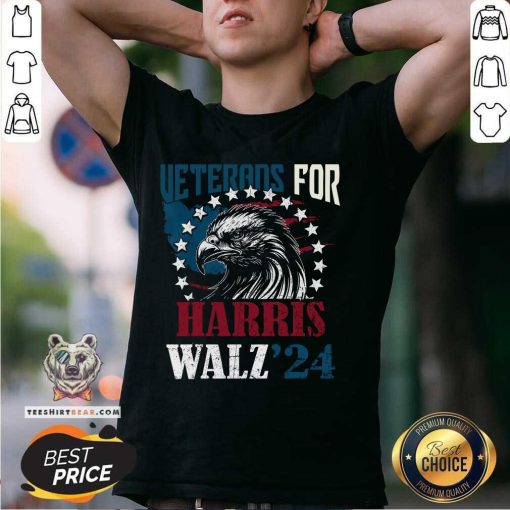 Hot Veterans For Harris Walz 2024 Vote Tim Walz Kamala Harris T-Shirt