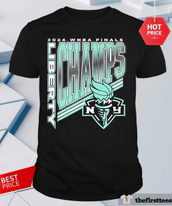 Hot WNBA New York Liberty 2024 Champions Game Over Logo T-Shirt