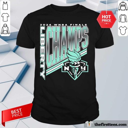 Hot WNBA New York Liberty 2024 Champions Game Over Logo T-Shirt