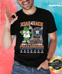 Nice Back To Back Houston Astros AL West Division Champions 2024 T-Shirt