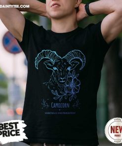 Nice Capricorn Zodiac Ambitious And Persistent T-Shirt