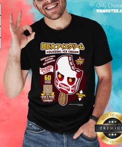 Nice Cute Attack On Titan Colossal Ice Cream T-Shirt