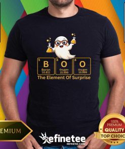 Nice Cute Boo The Element Of Surprise Chemistry Halloween Ghost T-Shirt