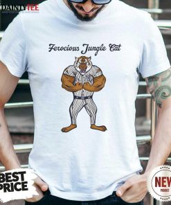 Nice Ferocious Jungle Cat New York Yankees Detroit Tigers Mascot T-Shirt