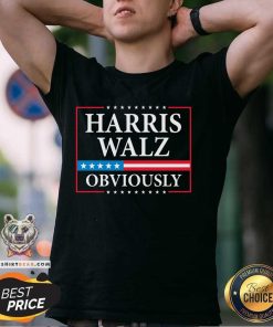 Nice Harris Waltz 2024 Obviously Kamala Harris Tim Walz 2024 T-Shirt
