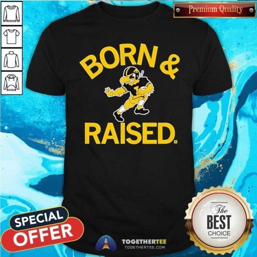 Nice Hawkeyes Born And Raised Vintage Heavyweight T-Shirt
