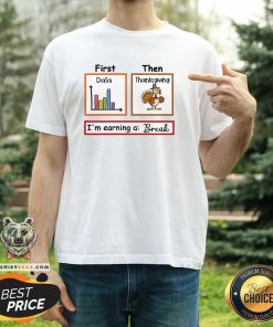 Nice I'm Earning A Break Thanksgiving Teacher T-Shirt