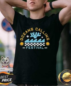 Nice Oceans Calling Festival Checkered T-Shirt