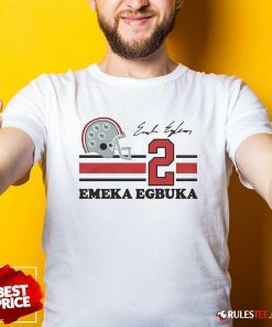 Nice Ohio State Emeka Egbuka Signature Jersey T-Shirt