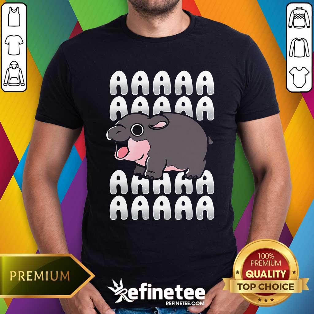 Shirt Nice Screaming Hippo T-Shirt