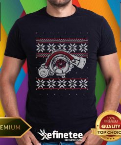 Nice Turbo Car Mechanic Matching Christmas Racing Drifting T-Shirt