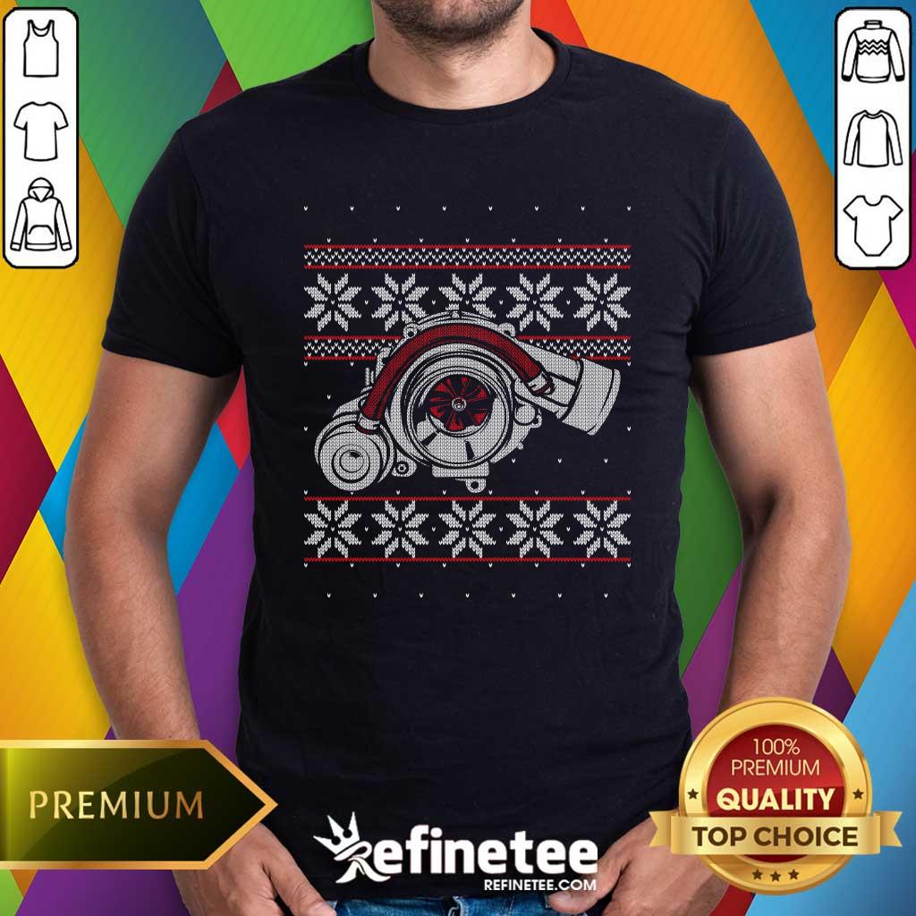 Shirt Nice Turbo Car Mechanic Matching Christmas Racing Drifting T-Shirt