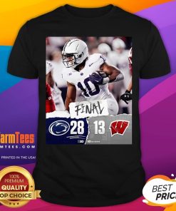 Official Penn State Nittany Lions Win 28 13 Wisconsin Badgers 2024 Big Ten Champions Final Score T-Shirt