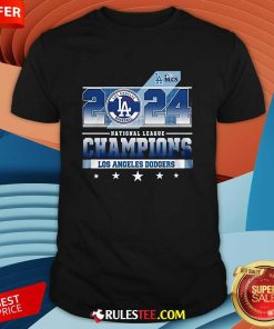 Official 2024 Los Angeles Dodgers National League Champions T-Shirt