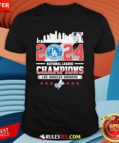 Official 2024 NLCS Champions Los Angeles Dodgers T-Shirt