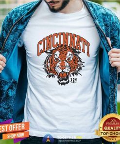 Official Cincinnati Bengals Tiger Head T-Shirt