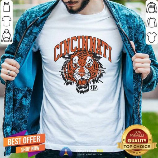 Official Cincinnati Bengals Tiger Head T-Shirt