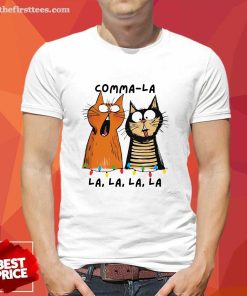 Official Commalalala Kamala Cats Christmas Election T-Shirt