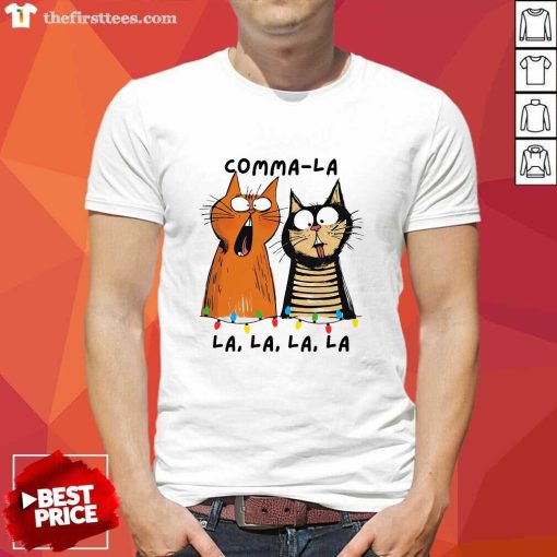 Official Commalalala Kamala Cats Christmas Election T-Shirt
