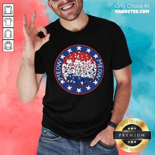 Official Cute I Voted Cats Meow Meow T-Shirt