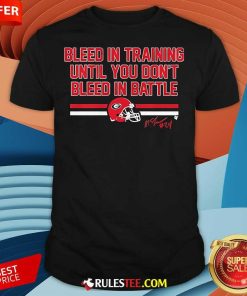 Official Georgia Football Malaki Starks Bleed In Training T-Shirt